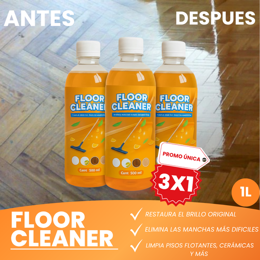 3X1 FLOOR CLEANER | POTENTE LIMPIADOR DE SUELOS Y MANCHAS DIFICILES