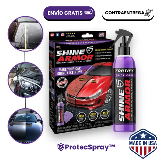 ProtectSpray™ - Spray Premium Cerámico CERA RESTAURADORA DE PINTURA, BRILLO Y DISMIUYE RASGUÑOS
