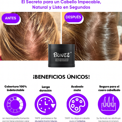 BUNEE®°| CAMUFLAJE CAPILAR INSTANTANEO