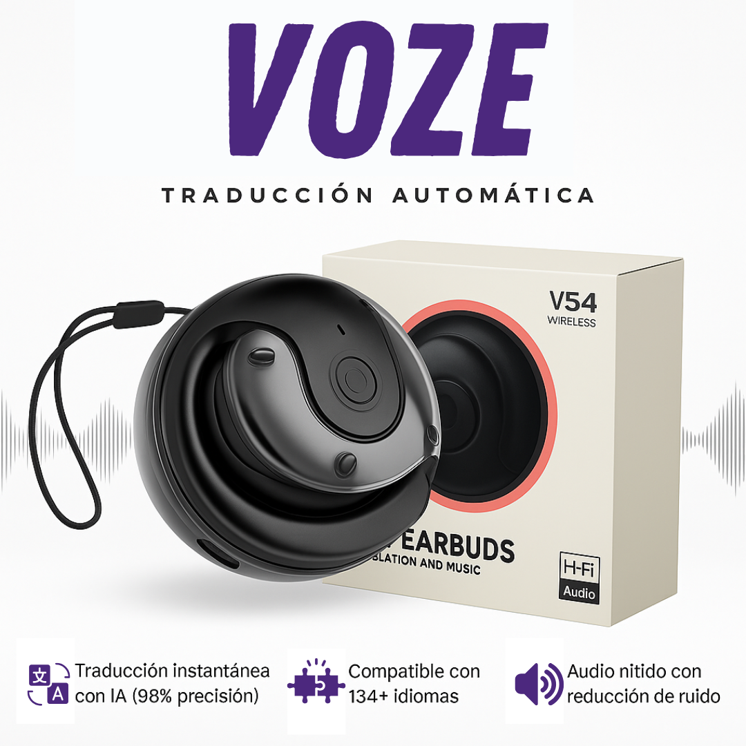 VOZE IA | Audífonos con traducción instantánea en tiempo real