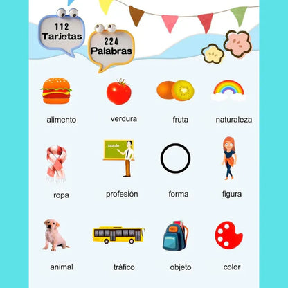 VerbaLingo™ + 224 Tarjetas en español e ingles GRATIS